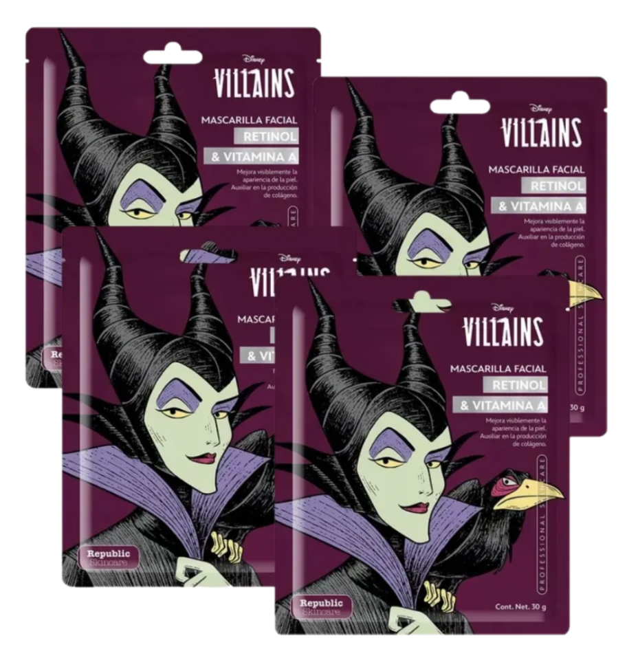 VILLAINS Cloth Face Masks 4-Pack
